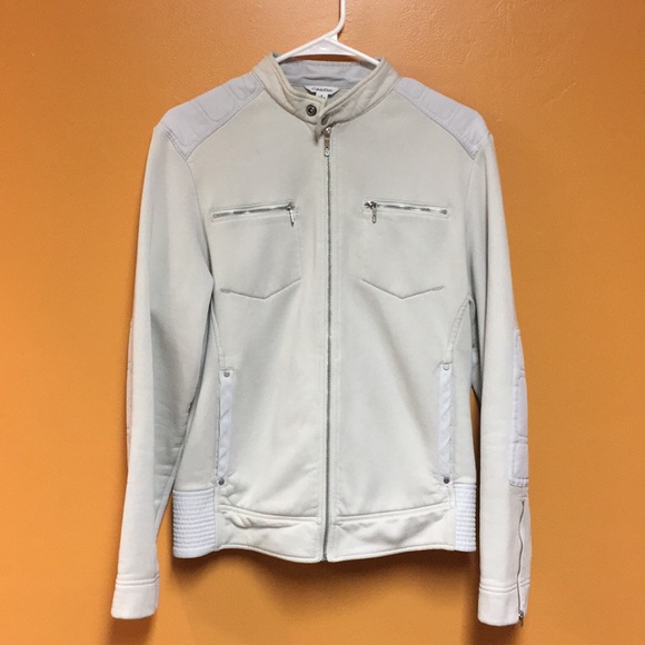 Calvin Klein cream moto jacket - Picture 2 of 8